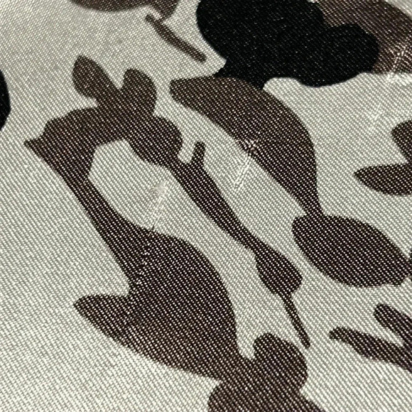 RW & CO dress, halter ,sateen,shiny ,empire waist ,size  10 .Black floral artsy. - Picture 16 of 17